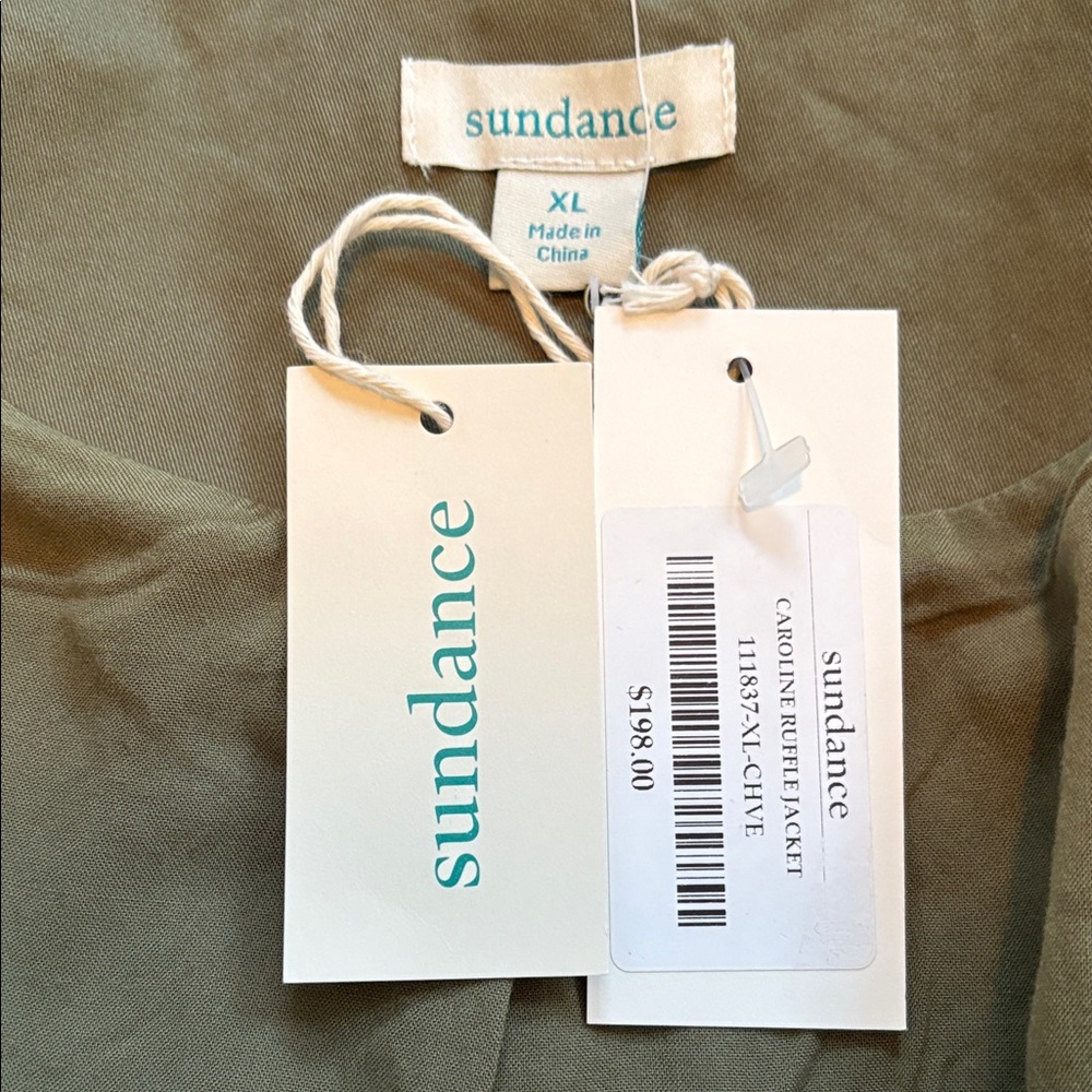 Sundance NWT Olive Button-Up Blazer ๐ - Picture 6 of 13